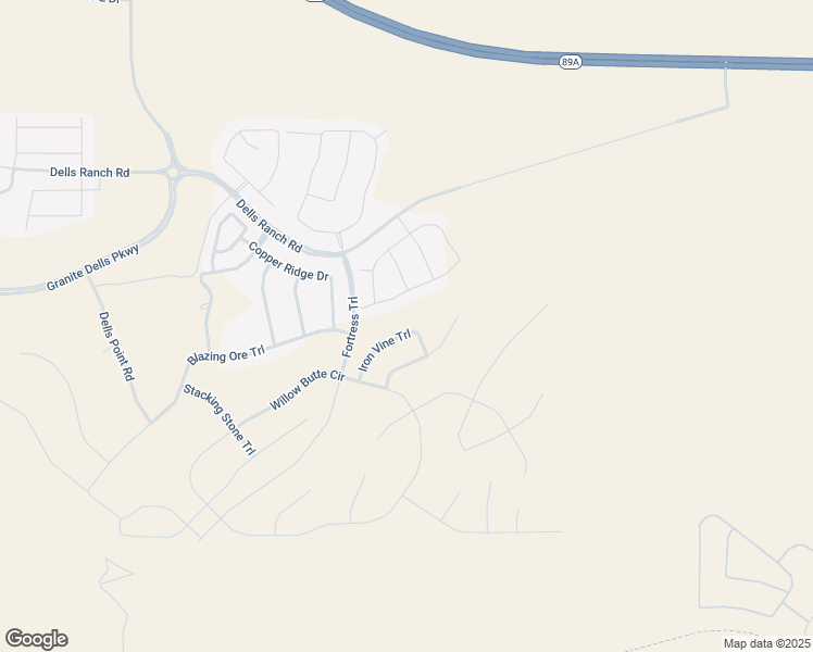 map of restaurants, bars, coffee shops, grocery stores, and more near 5254 Iron Vine Trail in Prescott