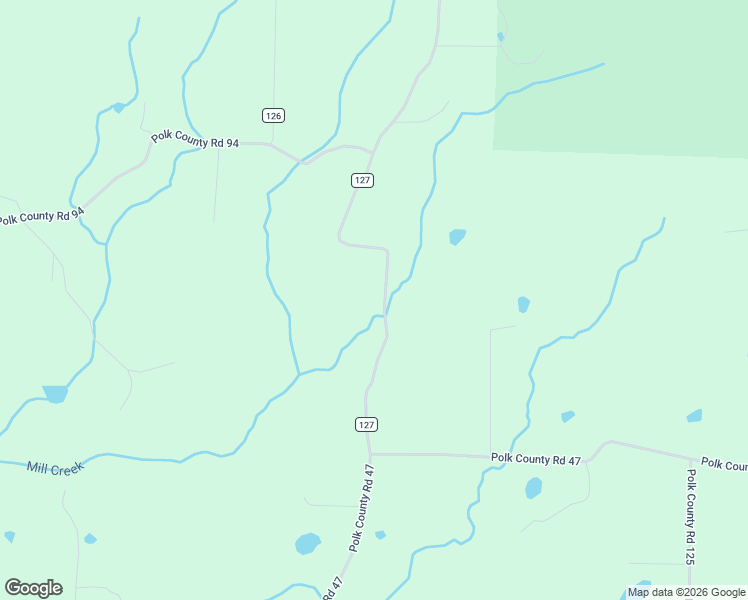 map of restaurants, bars, coffee shops, grocery stores, and more near 181 Polk County Road 127 in Mena