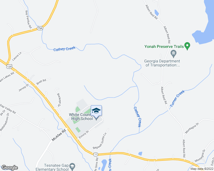 map of restaurants, bars, coffee shops, grocery stores, and more near 552 Leona Lane in Cleveland