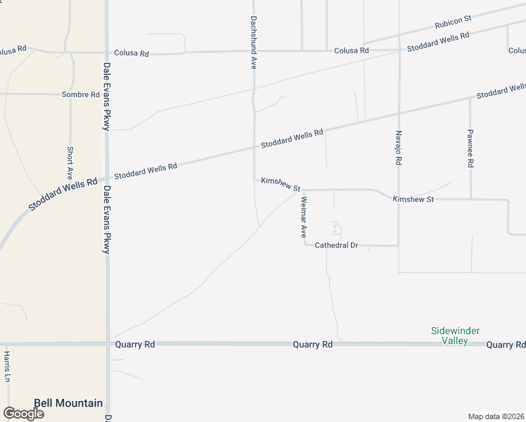 map of restaurants, bars, coffee shops, grocery stores, and more near Dachshund Avenue in Apple Valley