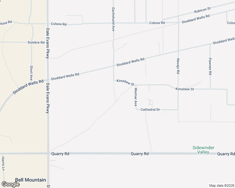 map of restaurants, bars, coffee shops, grocery stores, and more near Dachshund Avenue in Apple Valley