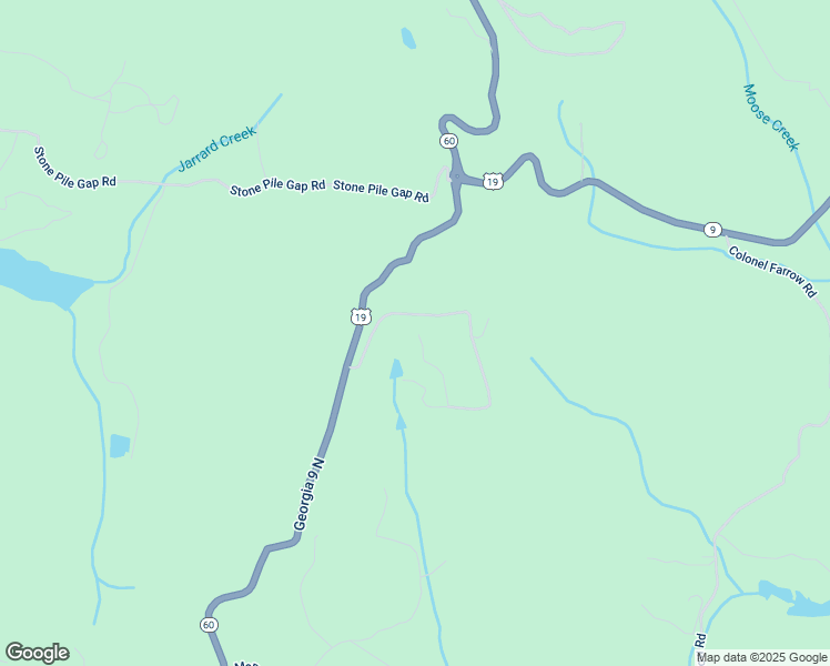 map of restaurants, bars, coffee shops, grocery stores, and more near 105 Ranch Mountain Drive in Dahlonega