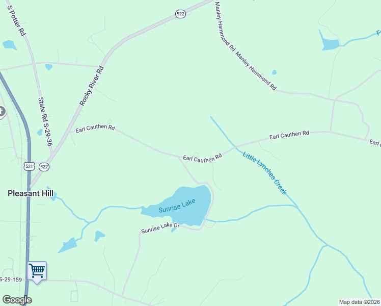 map of restaurants, bars, coffee shops, grocery stores, and more near 571 Earl Cauthen Road in Heath Springs