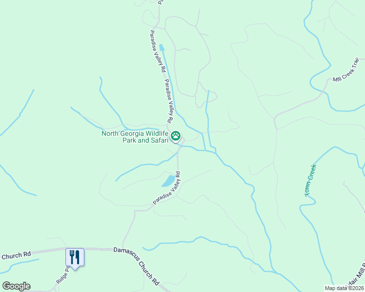 map of restaurants, bars, coffee shops, grocery stores, and more near 2912 Paradise Valley Road in Cleveland