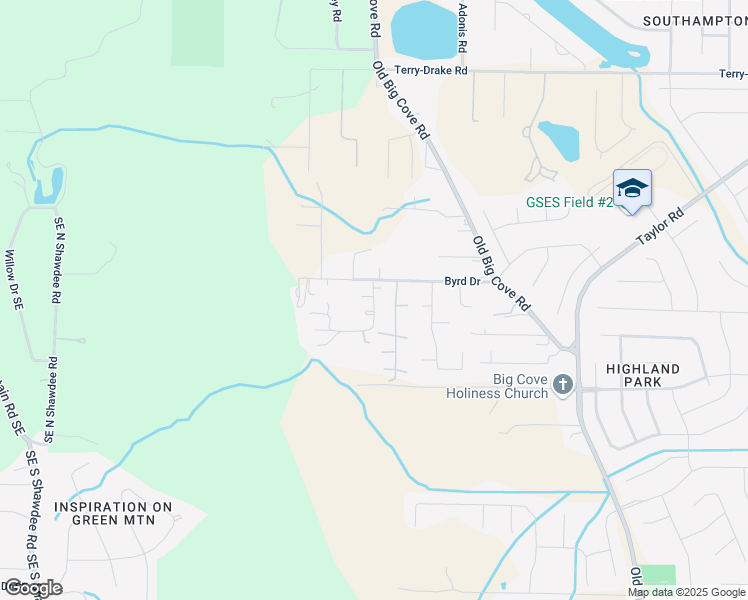 map of restaurants, bars, coffee shops, grocery stores, and more near 284 Byrd Drive in Owens Cross Roads