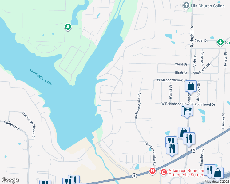 map of restaurants, bars, coffee shops, grocery stores, and more near 5107 Michigan Avenue in Benton