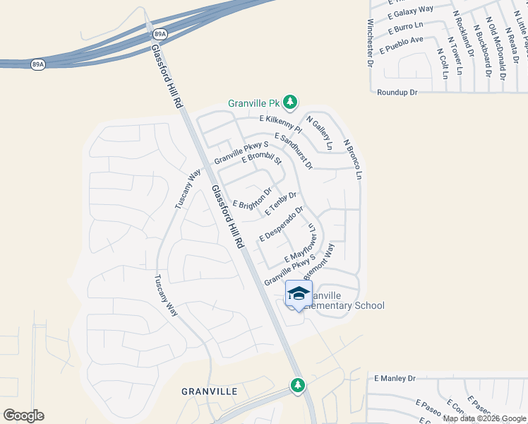 map of restaurants, bars, coffee shops, grocery stores, and more near 6648 East Tenby Drive in Prescott Valley