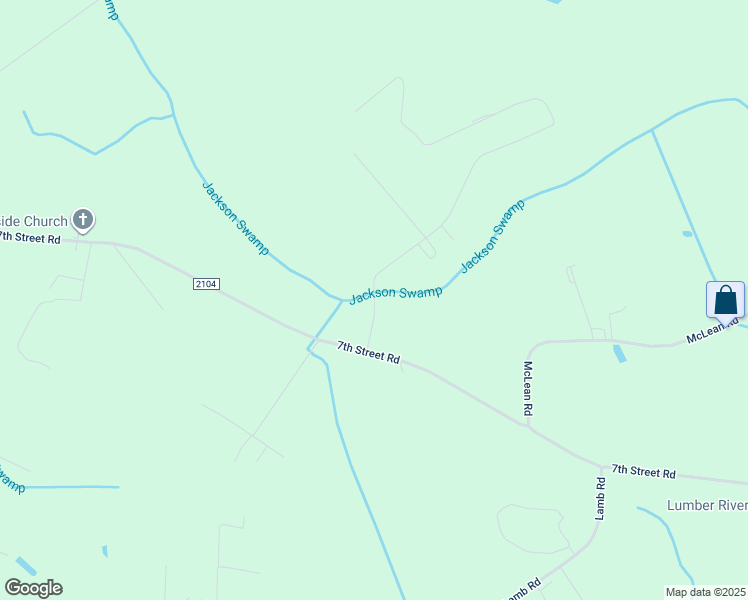 map of restaurants, bars, coffee shops, grocery stores, and more near Turtle Cove Drive in Robeson County