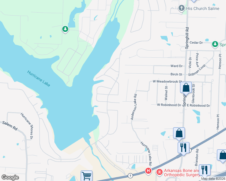 map of restaurants, bars, coffee shops, grocery stores, and more near 5107 Michigan Avenue in Benton