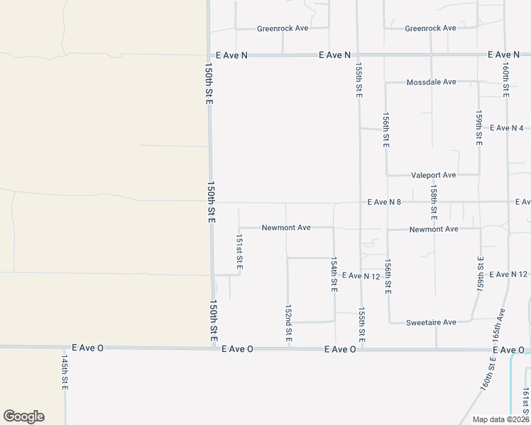 map of restaurants, bars, coffee shops, grocery stores, and more near 15155 Newmont Avenue in Lake Los Angeles