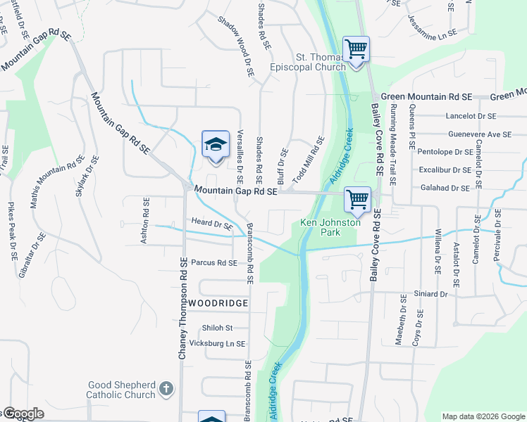 map of restaurants, bars, coffee shops, grocery stores, and more near 904 Danmann Circle Southeast in Huntsville