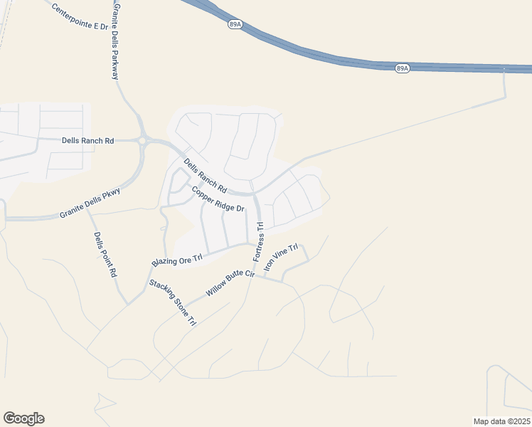 map of restaurants, bars, coffee shops, grocery stores, and more near 3385 Iron King Circle in Prescott