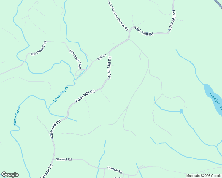 map of restaurants, bars, coffee shops, grocery stores, and more near 1405 Adair Mill Road in Cleveland