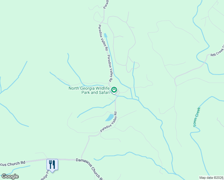 map of restaurants, bars, coffee shops, grocery stores, and more near 2912 Paradise Valley Road in Cleveland