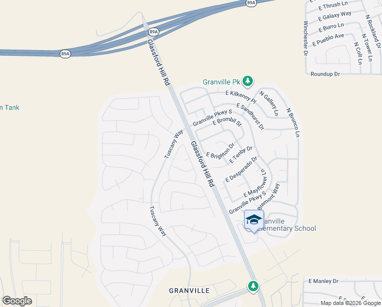 map of restaurants, bars, coffee shops, grocery stores, and more near 5613 North Teaberry Lane in Prescott Valley