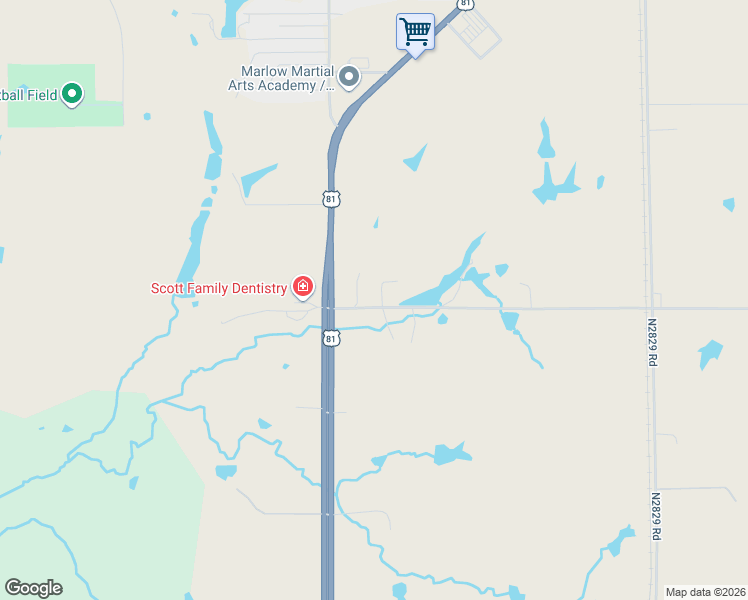 map of restaurants, bars, coffee shops, grocery stores, and more near 807 Blackburn Road in Marlow