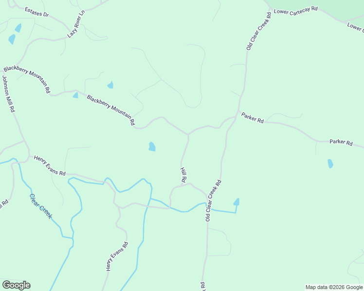 map of restaurants, bars, coffee shops, grocery stores, and more near 54 Hill Road in Ellijay