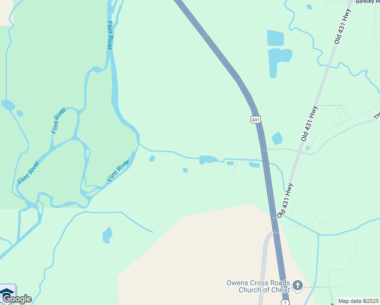 map of restaurants, bars, coffee shops, grocery stores, and more near 7880 U.S. 431 in Owens Cross Roads