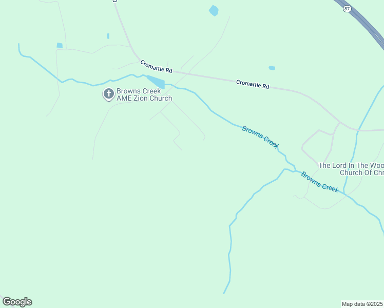 map of restaurants, bars, coffee shops, grocery stores, and more near Blue Moon Drive in Bladen County