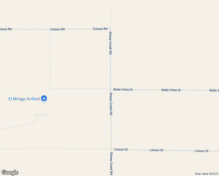 map of restaurants, bars, coffee shops, grocery stores, and more near Sheep Creek Road in El Mirage