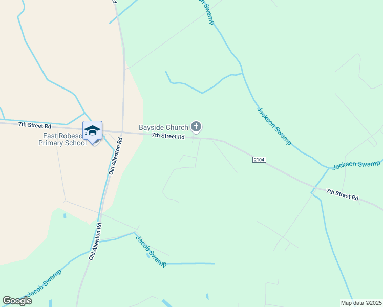 map of restaurants, bars, coffee shops, grocery stores, and more near 76 Bessie in Lumberton