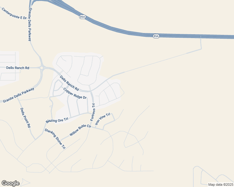 map of restaurants, bars, coffee shops, grocery stores, and more near 5213 Meandering Trail in Prescott