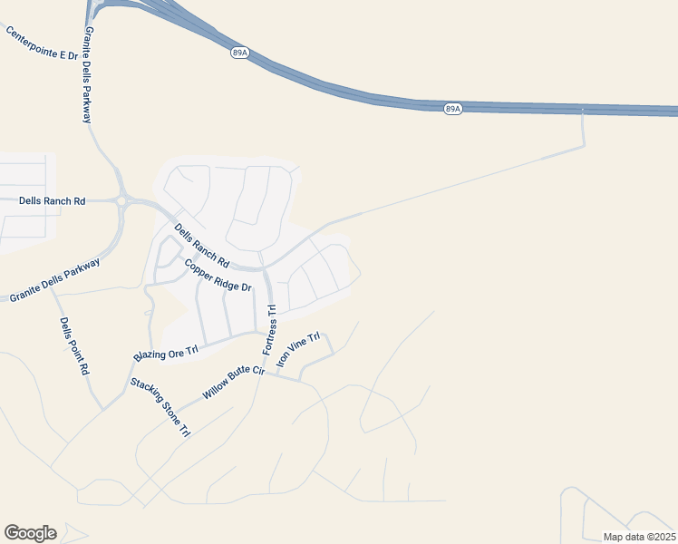 map of restaurants, bars, coffee shops, grocery stores, and more near 5217 Meandering Trail in Prescott