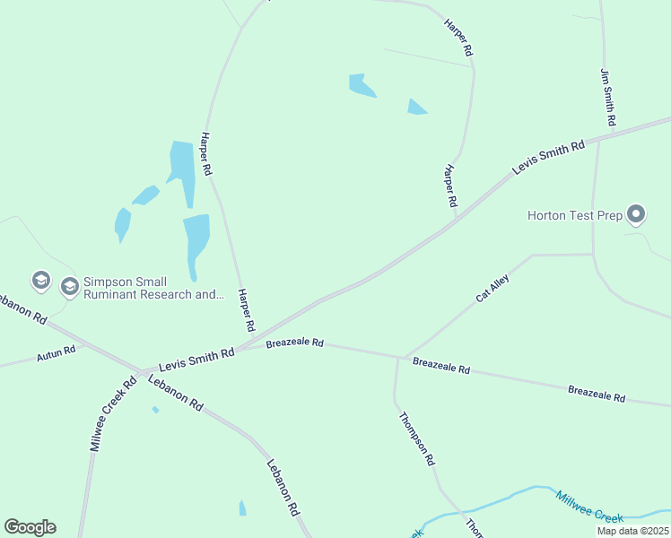 map of restaurants, bars, coffee shops, grocery stores, and more near 1303 Levis Smith Road in Pendleton
