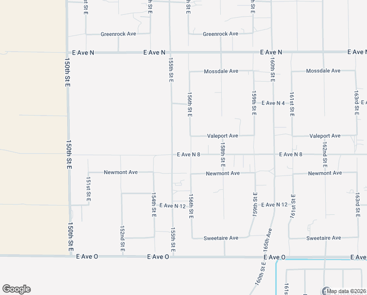 map of restaurants, bars, coffee shops, grocery stores, and more near 155th Street East in Lake Los Angeles