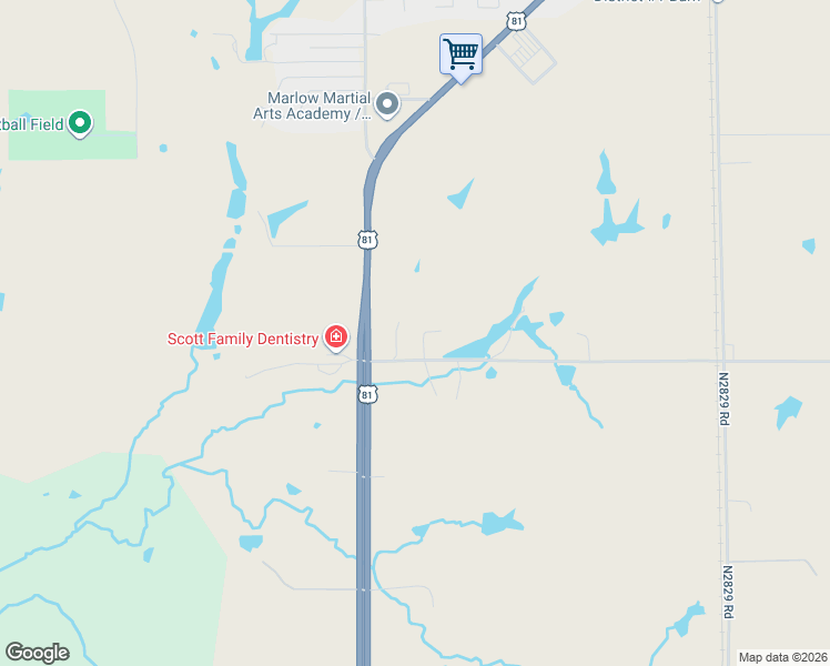 map of restaurants, bars, coffee shops, grocery stores, and more near 807 Blackburn Road in Marlow