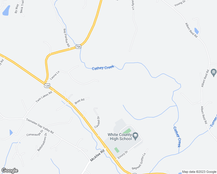 map of restaurants, bars, coffee shops, grocery stores, and more near 552 Leona Lane in Cleveland