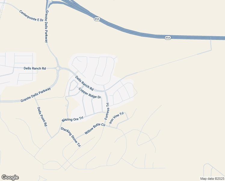 map of restaurants, bars, coffee shops, grocery stores, and more near 3367 Iron King Circle in Prescott