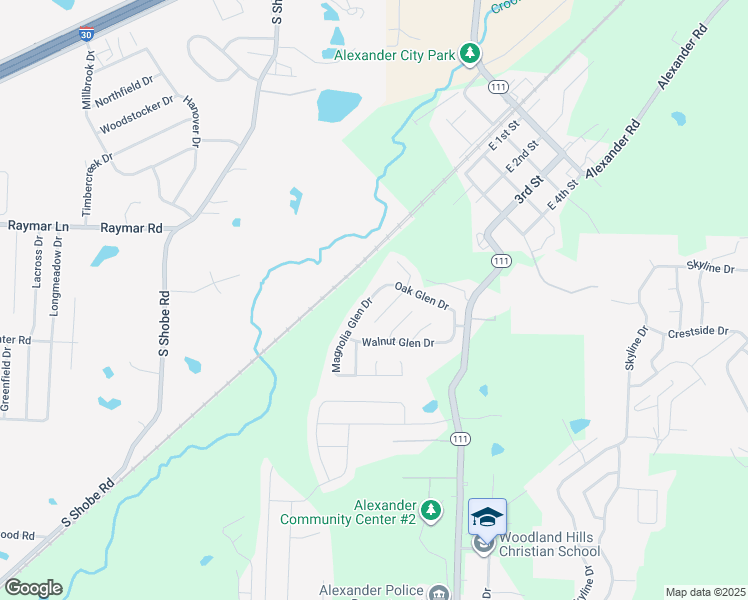 map of restaurants, bars, coffee shops, grocery stores, and more near 13922 Magnolia Glen Drive in Alexander