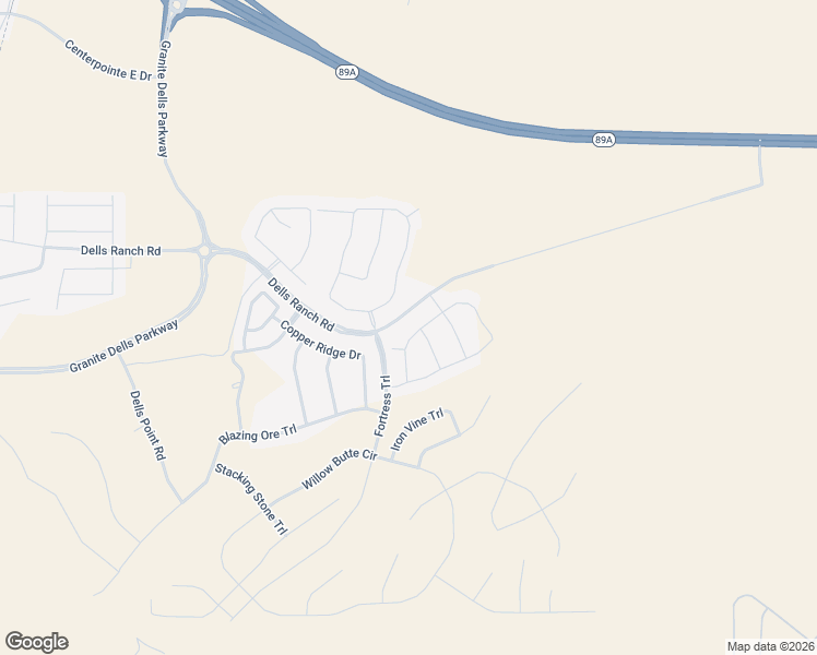 map of restaurants, bars, coffee shops, grocery stores, and more near 3365 Iron King Circle in Prescott