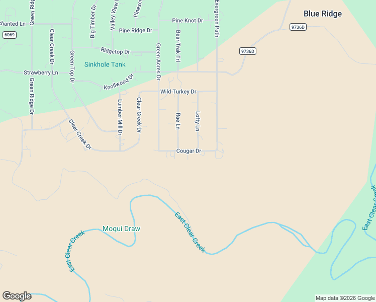 map of restaurants, bars, coffee shops, grocery stores, and more near Macks Way in Blue Ridge