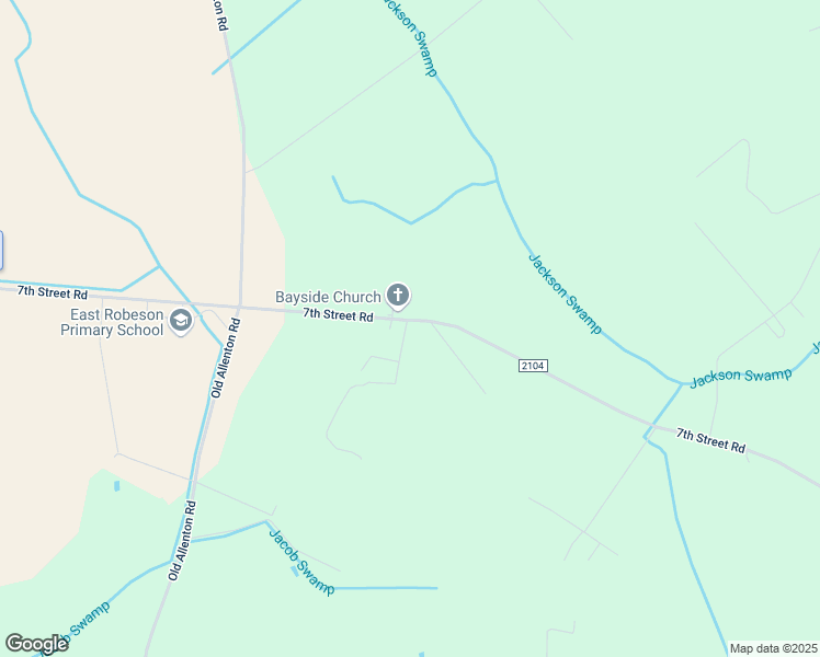 map of restaurants, bars, coffee shops, grocery stores, and more near 76 Bessie in Lumberton