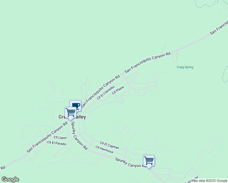 map of restaurants, bars, coffee shops, grocery stores, and more near 15903 Calle Montana in Green Valley