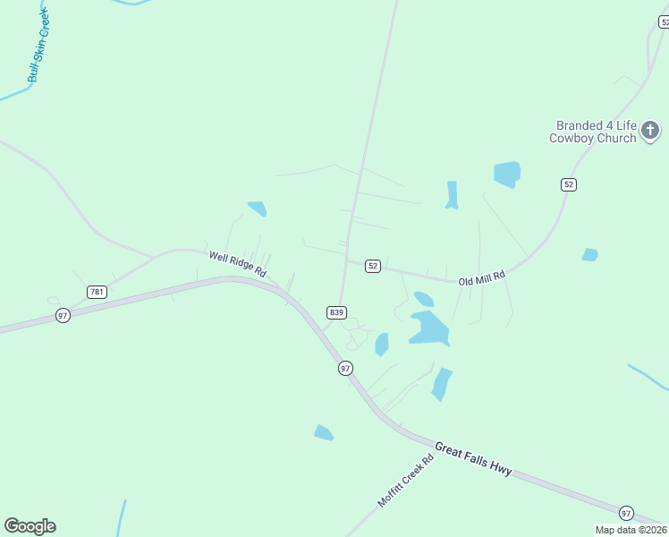 map of restaurants, bars, coffee shops, grocery stores, and more near 1842 Brown Road in Richburg