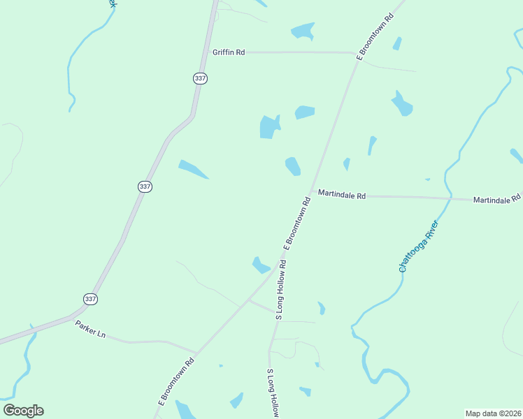 map of restaurants, bars, coffee shops, grocery stores, and more near 3523 East Broomtown Road in LaFayette