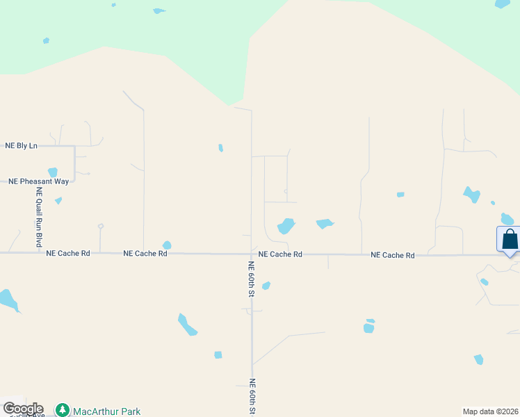 map of restaurants, bars, coffee shops, grocery stores, and more near 1412 Northeast 61st Street in Lawton