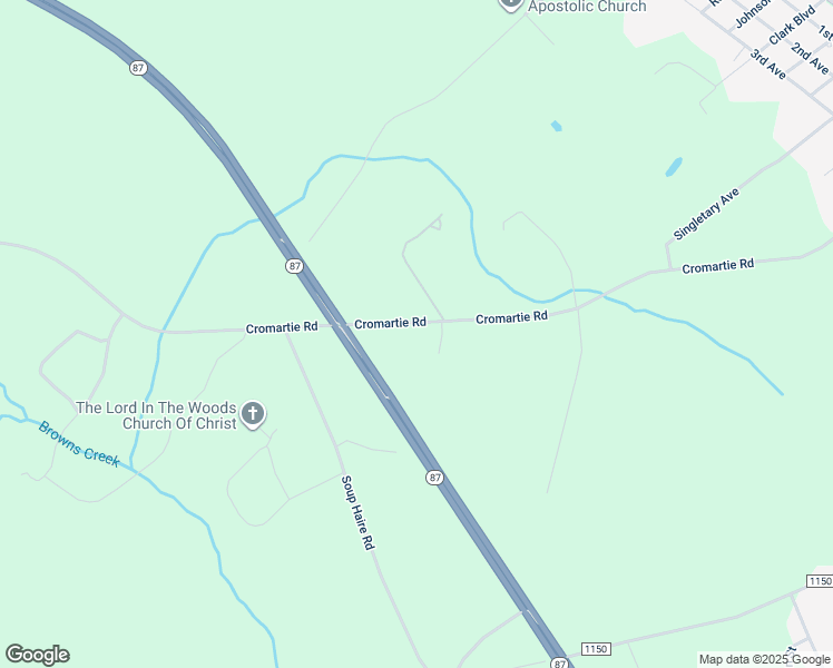 map of restaurants, bars, coffee shops, grocery stores, and more near 1461 Cromartie Road in Elizabethtown