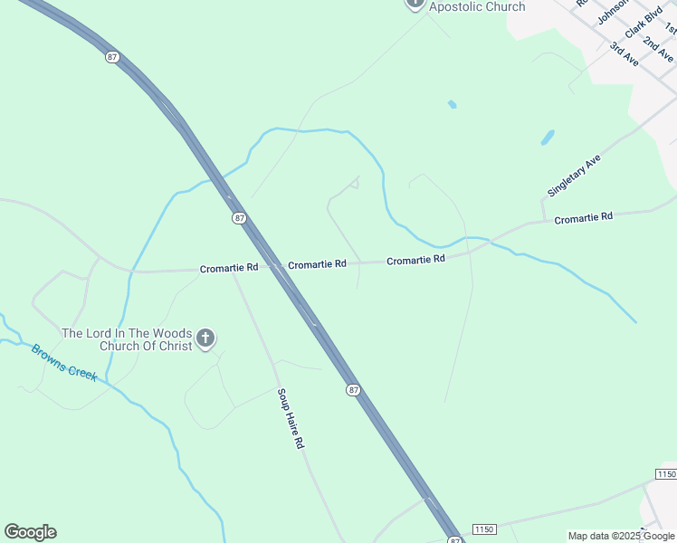 map of restaurants, bars, coffee shops, grocery stores, and more near 1461 Cromartie Road in Elizabethtown