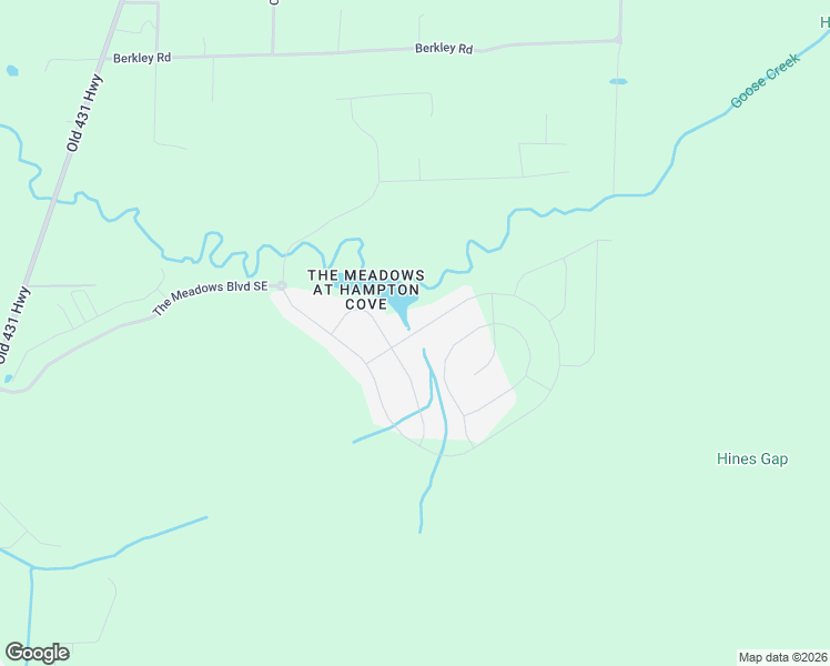 map of restaurants, bars, coffee shops, grocery stores, and more near Goose Ridge Drive Southeast in Gurley