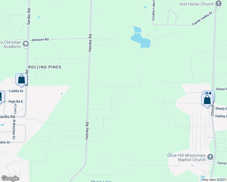 map of restaurants, bars, coffee shops, grocery stores, and more near 9125 Gina Road in Saline County