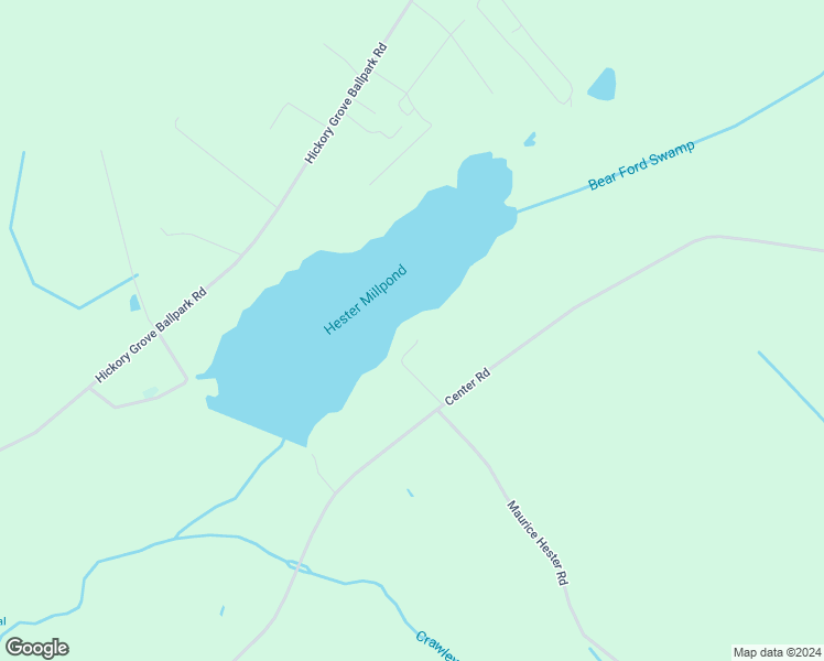 map of restaurants, bars, coffee shops, grocery stores, and more near 5222 Center Road in Bladenboro