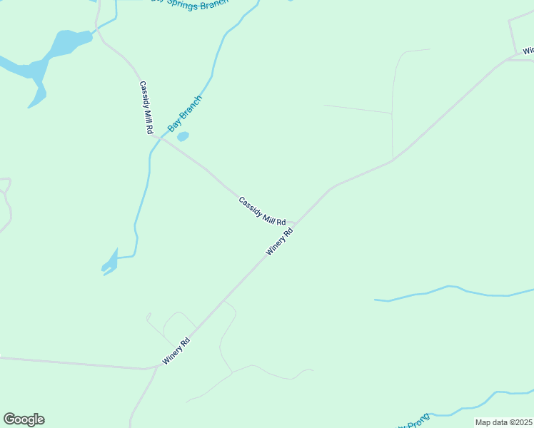 map of restaurants, bars, coffee shops, grocery stores, and more near 106 Cassidy Mill Road in Patrick