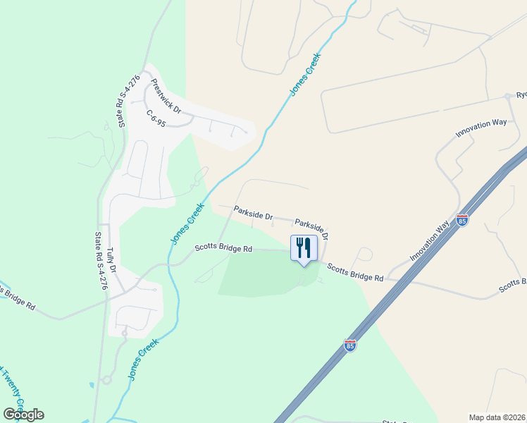 map of restaurants, bars, coffee shops, grocery stores, and more near 140 P-6-91A in Anderson