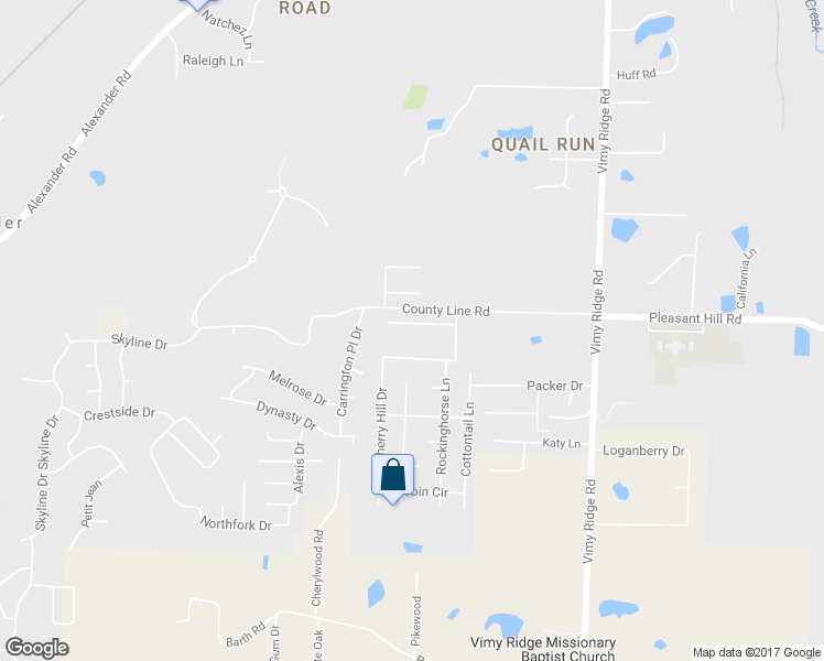 map of restaurants, bars, coffee shops, grocery stores, and more near 13015 Carousel Court in Alexander