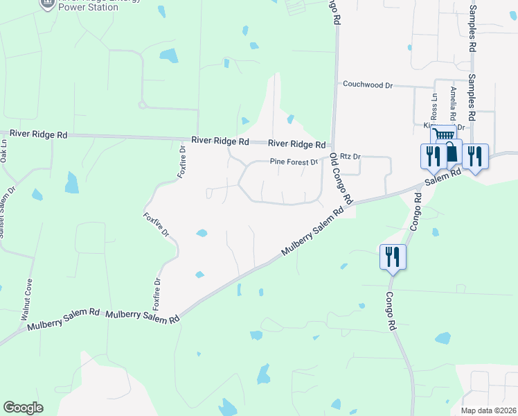 map of restaurants, bars, coffee shops, grocery stores, and more near 904 Pine Forest Drive in Benton