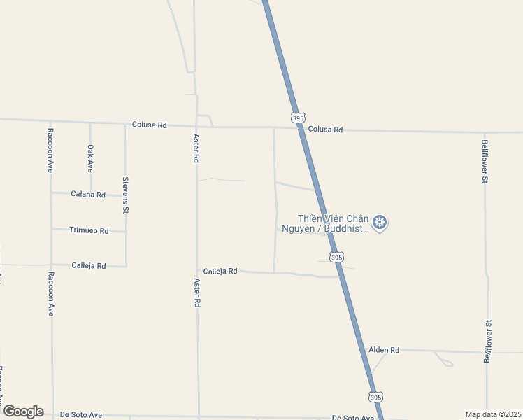 map of restaurants, bars, coffee shops, grocery stores, and more near 2 Aster Road in Adelanto